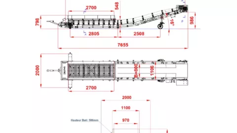 Truck unloader plan – 7m