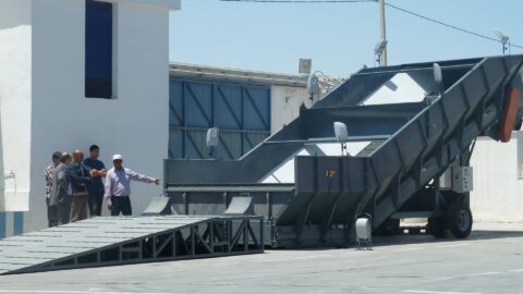 Access ramp – reception hopper – bulk products