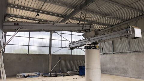 sludge belt conveyor – sludge storage