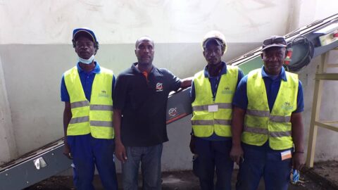 Replacement of a fixed conveyor for the Senegalese brewery SOBOA.