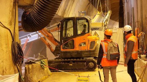 Evacuation of rubble with a belt conveyor in a tight environment: the Monegasque example.