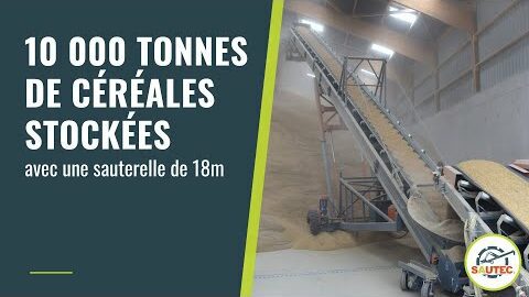 10 000 tonnes of cereals stored with an 18m belt conveyor