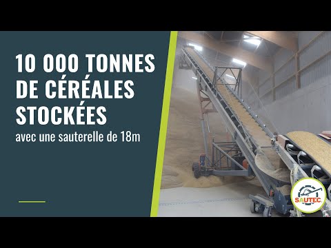 10 000 tonnes of cereals stored with an 18m belt conveyor