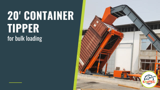 Tipper for 20′ sea containers