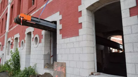 When a soil conveyor unblocks a construction site.